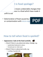 Causes and Effects of Food Spoilage