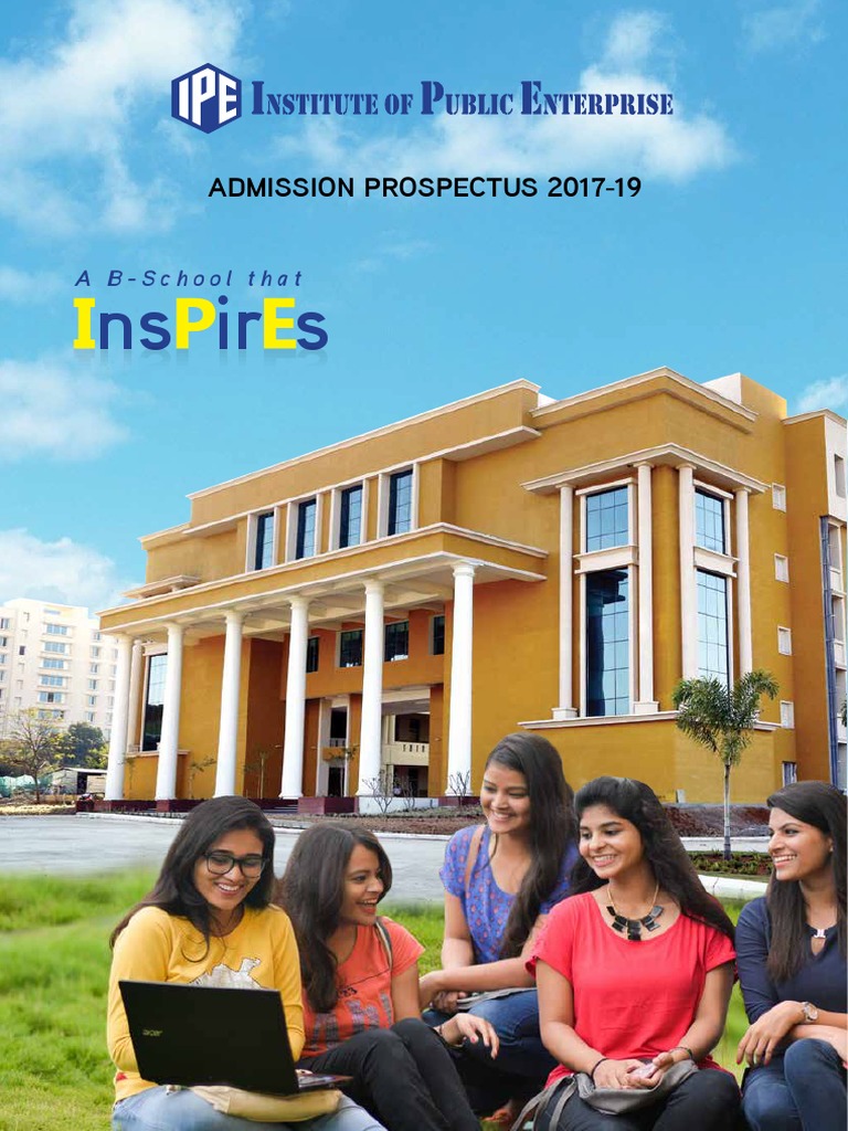 IPE Admisison Prospectus-2018-20 | PDF | Master Of Business ...