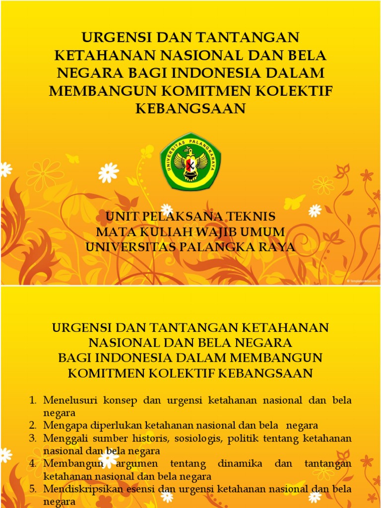 09 Bagaimana Urgensi Dan Tantangan Ketahanan Nasional Dan Bela Negara Bagi Indonesia Dalam Membangun Komitmen Kolektif Kebangsaan