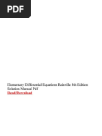 Elementary Differential Equations Rainvi PDF