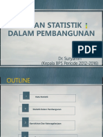 Peran Statistik Dalam Pembangunan: Dr. Suryamin (Kepala BPS Periode 2012-2016)