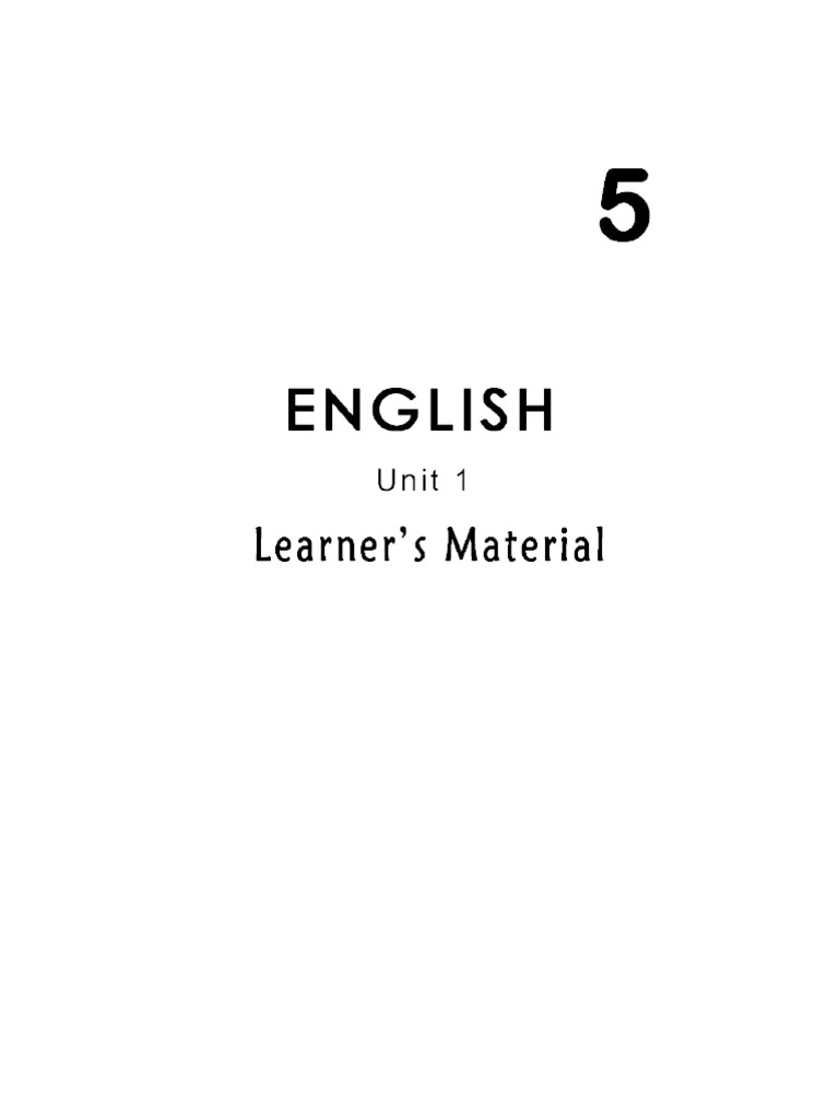 English 5 Lm Q1 Q4 Verb Narrative