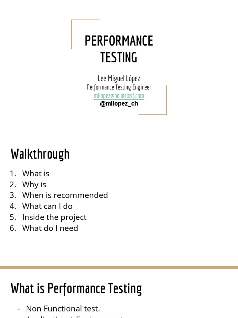 Comprehensive Guide to Performance Testing | PDF | Computer Data | Software