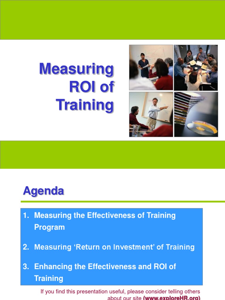 Measuring Training ROI Effectiveness | PDF | Return On Investment ...