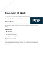 Statement of Work: Objectives/Purpose