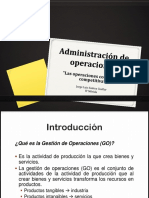 Administración de Operaciones - Introduccion - PPTX