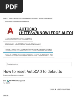 How To Reset AutoCAD To Defaults - AutoCAD 2019 - Autodesk Knowledge Network