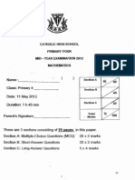 Java Samples P4 Maths SA1 2012 CHIJ