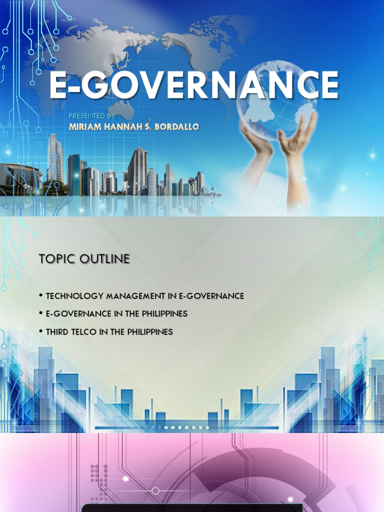 E-Governance and Technology in the Philippines | PDF | Economies | Business