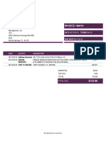 Invoice 189419 From Action Appliance Service
