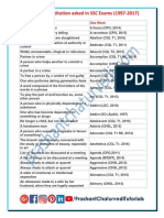 One Word Substitution Asked in SSC Exams (1997-2017)-Min