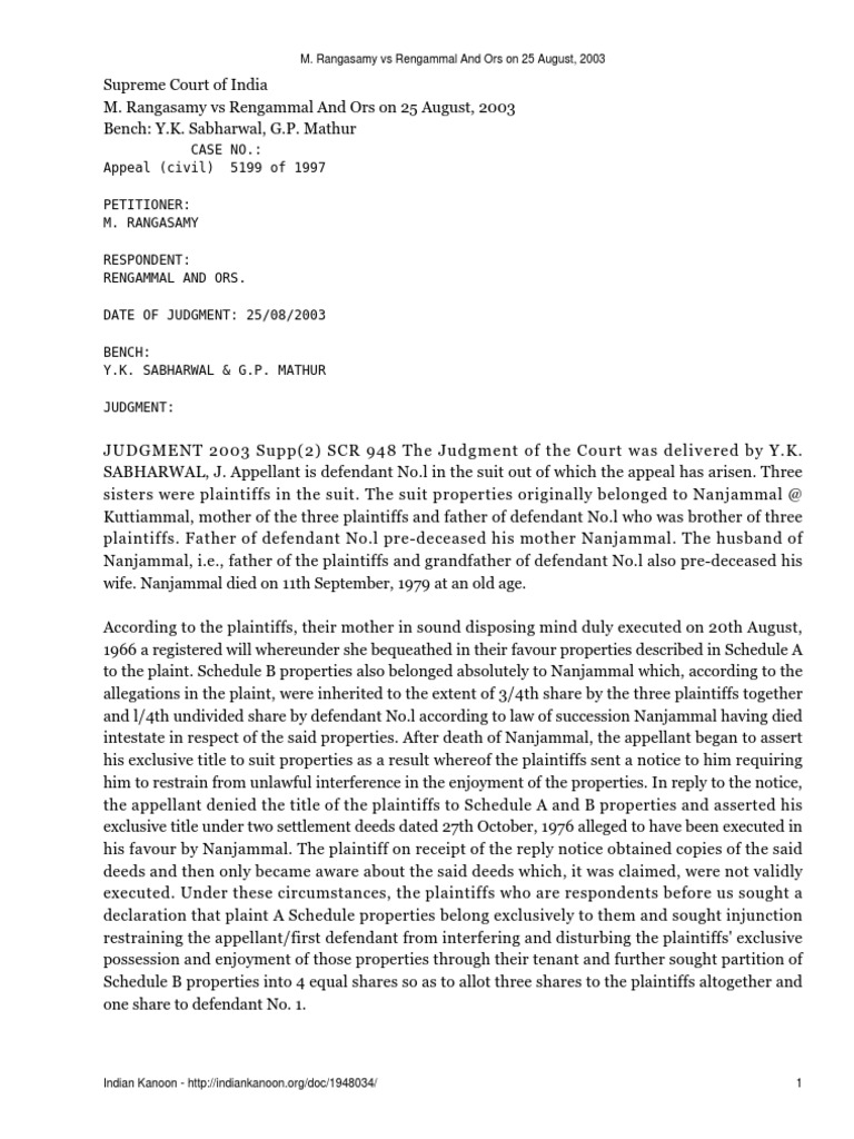 Supreme Court Ruling on Property Dispute | PDF | Lawsuit | Judgment (Law)