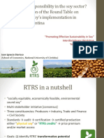 Advancing Responsibility in The Soy Sector? An Examination of The Round Table On Responsible Soy's Implementation in Córdoba, Argentina