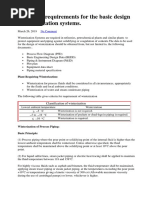 Minimum Requirements for the Basic Design of Winterization Systems