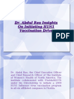 Abdul Rao Insights On H1N1 Vaccination Drive
