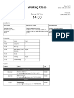 Working Class Call Sheet 1