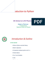 Introduction To Python: 6th School On LHC Physics