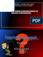 Kebijakan Umum Pemerintahan Di Bidang Pertanahan