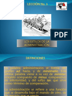 3. Los Estilos de La Administración