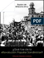 Equipo de Bitácora (M-L) ¿Qué Fue de La Revolución Popular Sandinista, 19 de Julio Del 2015 PDF