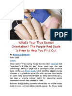 What's Your True Sexual Orientation - The Purple-Red Scale Is Here To Help You Find Out