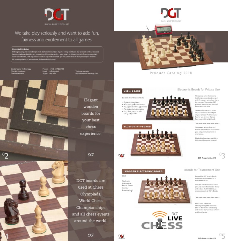 Judit Polgar Deluxe DGT chessboard