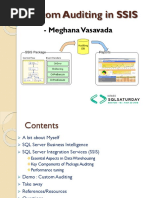 Custom Auditing in SSIS: - Meghana Vasavada