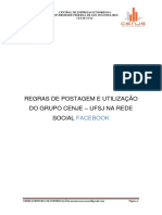 [CENJE-UFSJ] Regras de Utilização e Postagem No Grupo Do Facebook