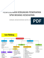 Penyusunan Kebijakan Penerapan SPM Bidang Kesehatan