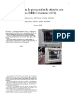 Plantilla para La Preparación de Atículos Con Normas IEEE (December 2016)