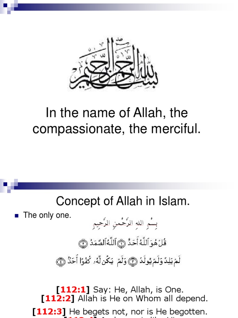 Understanding Allah and Man in Islam | PDF