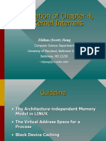 Presentation of Chapter 4, LINUX Kernel Internals