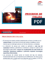 Procesos de colada: moldes y materiales