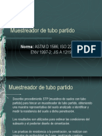 Muestreador tubo partido STP ensayo suelos