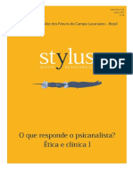 Styllus 26 (O Que Responde o Psicanalista - Ética e Clínica I) PDF