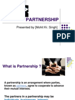 Partnership: Presented by (Mohit Kr. Singh)