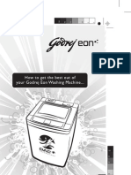 Godrej Eon Washing Machine - User Manual