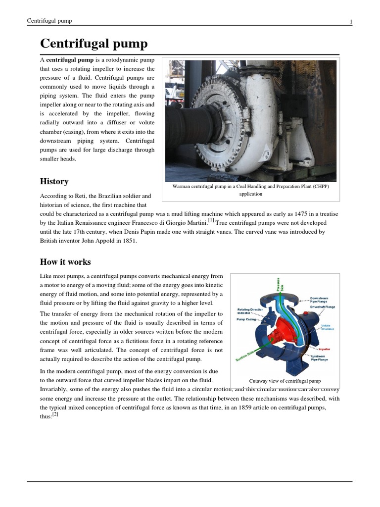 Centrifugal Pump | Download Free PDF | Pump | Liquids