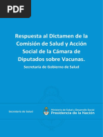 Respuesta Al Dictamen de La Comision Del Salud