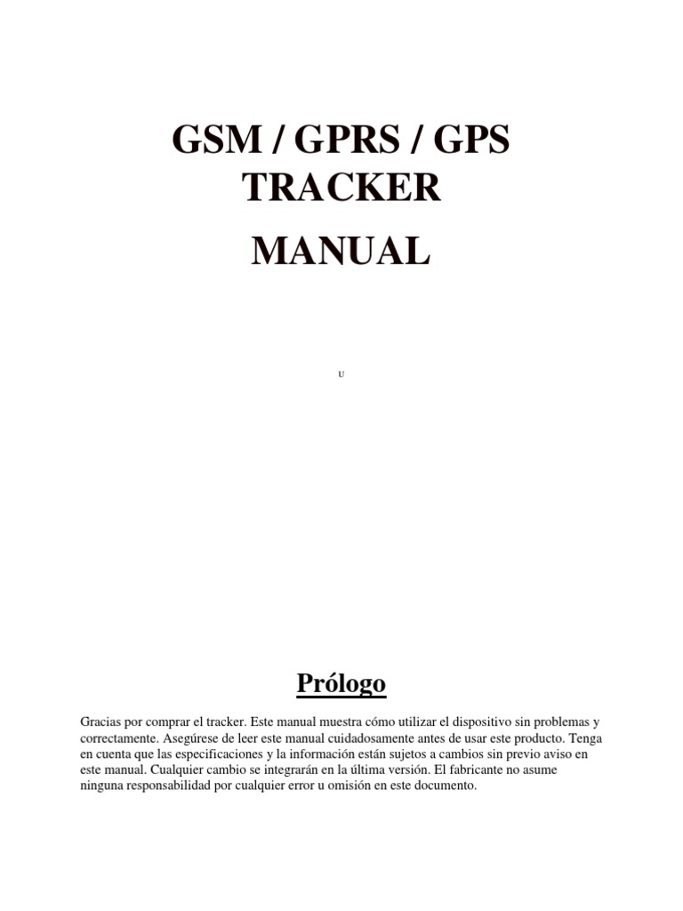GPS Tracker TK102 PDF Contraseña Sistema de Posicionamiento Global