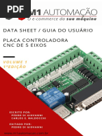 Manual Interface Placa Controladora CNC Mach3 5 Eixos via Porta Paralela DB25 Pinos