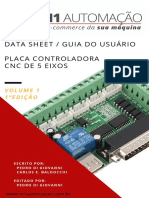 Manual Interface Placa Controladora CNC Mach3 5 Eixos via Porta Paralela DB25 Pinos