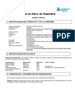 Hoja de Datos de Seguridad para SERIES FORTIS: Nitrato de Amonio como componente principal (>60%), utilizado en minería, canteras y trabajos de voladura