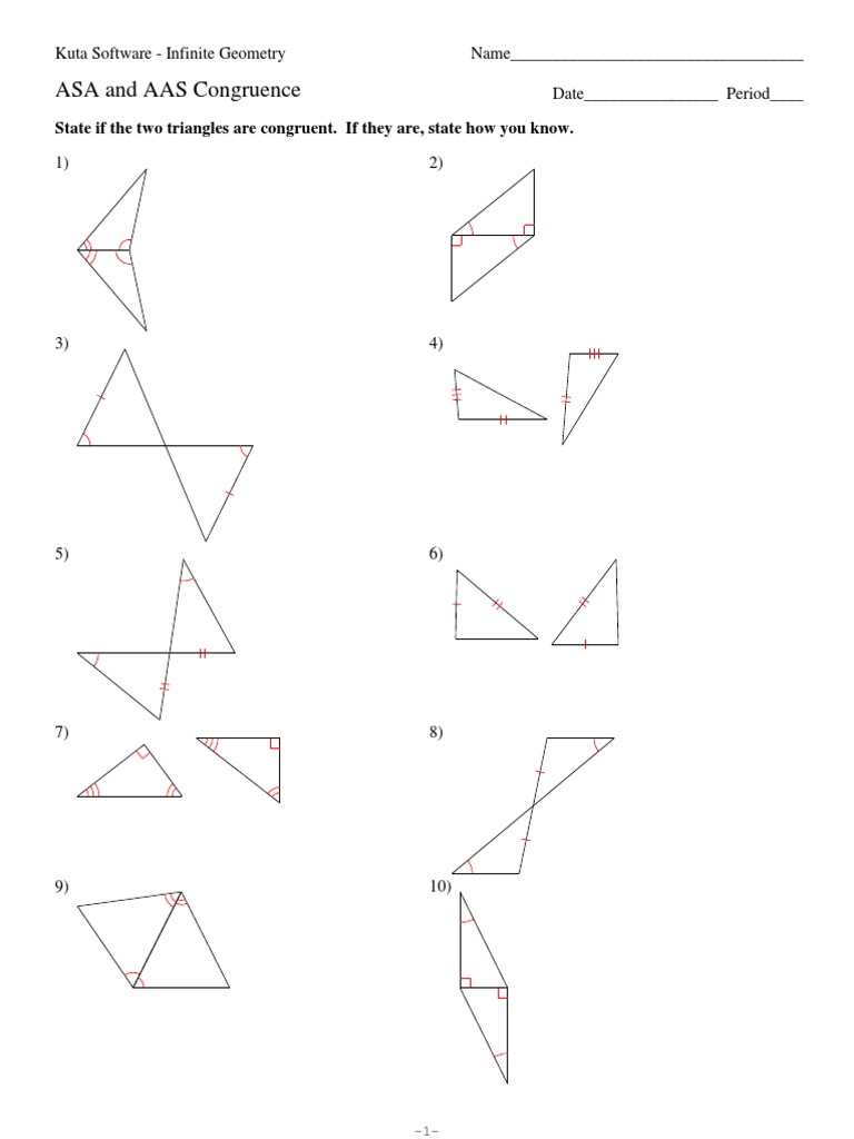 4-ASA and AAS Congruence PDF | PDF | Euclid | Euclidean Geometry