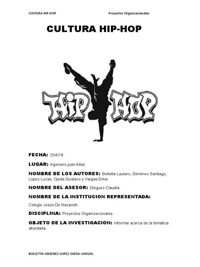 Historia y Cultura del Hip-Hop | PDF | Música hip-hop | Musica Popular