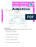 Ficha Ejemplos de Adjetivos Para Quinto de Primaria