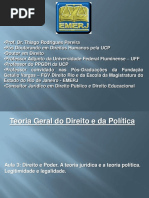 Apresentação Teoria Do Direito e Da Política. Aula 3