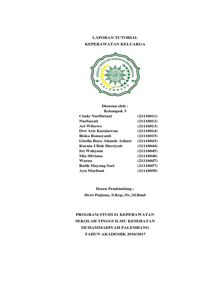 Laporan Tutorial Keperawatan Keluarga Kasus I
