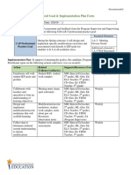Finalized Goal & Implementation Plan Form: Additional Element(s)