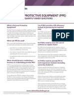 Personal Protective Equipment (Ppe) : Frequently Asked Questions